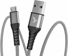Кабель Pixus Flex Micro USB Grey