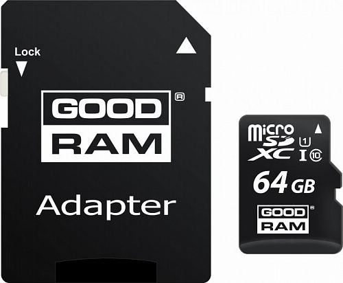 Купить Карта пам'яті GOODRAM MicroSDXC  64GB UHS-I Class 10 SanDisk Ultra A1 R140MB/s + SD-adapter (SDSQUAB-064G-GN6MA) в магазине vsesvit.shop