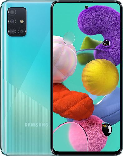 Купить Смартфон SAMSUNG Galaxy A51 64GB Dual Sim Blue (SM-A515FZBUSEK) в магазине vsesvit.shop