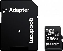 Карта пам'яті GOODRAM MicroSDXC 256GB UHS-I Class 10  + SD-adapter (M1AA-2560R12)