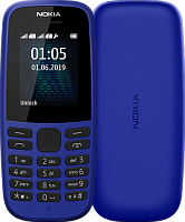 Мобільний телефон Nokia 105 TA-1174 Dual Sim 2019 Blue каталог товаров