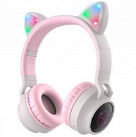 Навушники HOCO W27 CAT EAR Wireless headphones Pink&Grey